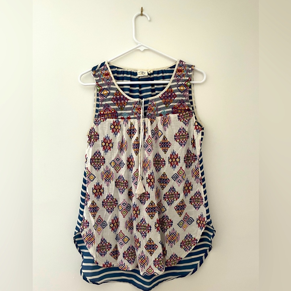 Anthropologie One September flowy tunic tank top, size XS